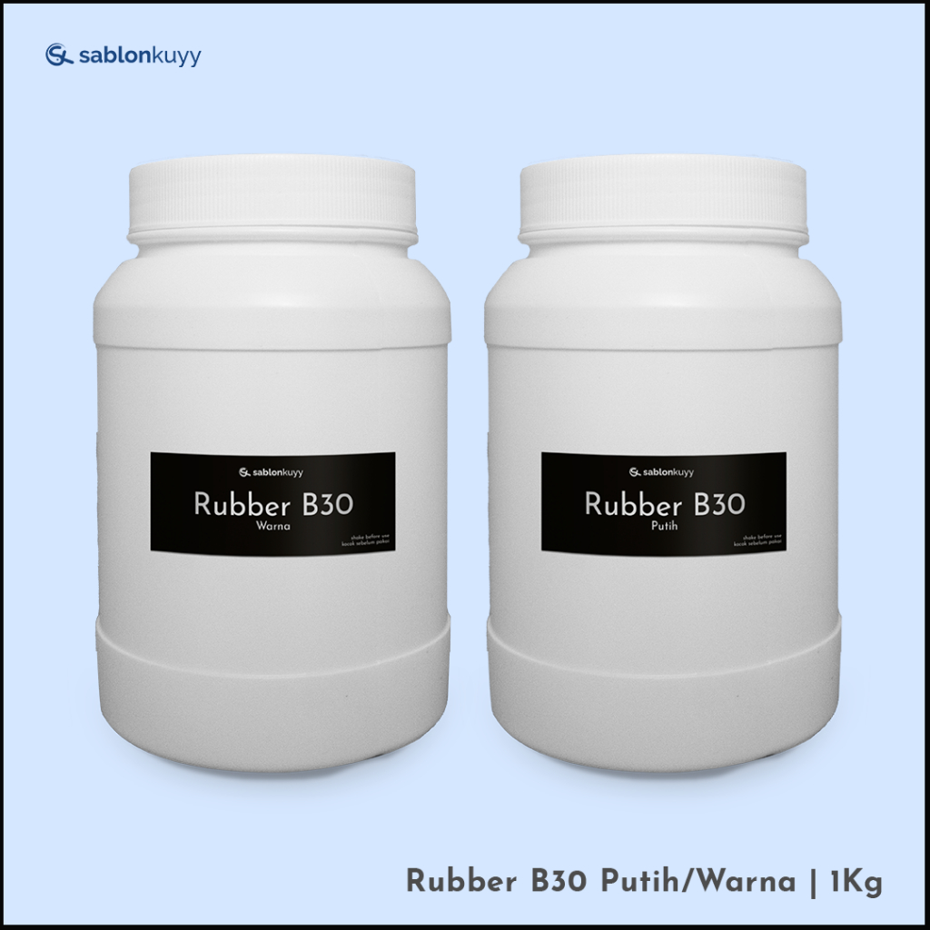 PASTA TINTA RUBBER PUTIH / WARNA SABLON B30 1KG