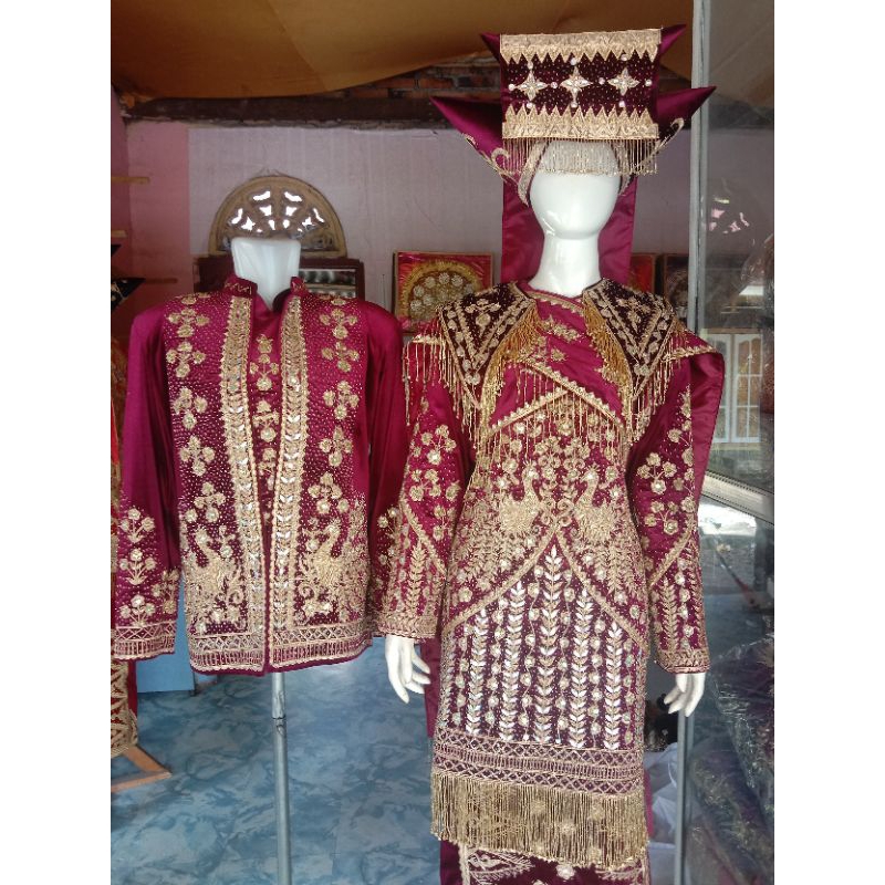 BAJU PENGANTIN PADANG MINANG ANAK DARO MODERN