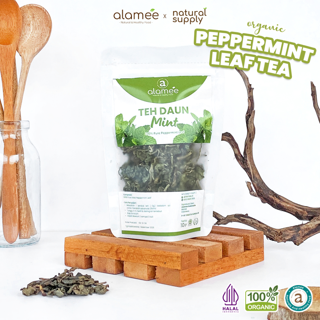 

ALAMEE Peppermint Tea Teh Daun Mint Organik Pappermint Papermint Kering Dried Herbal Organic10gr