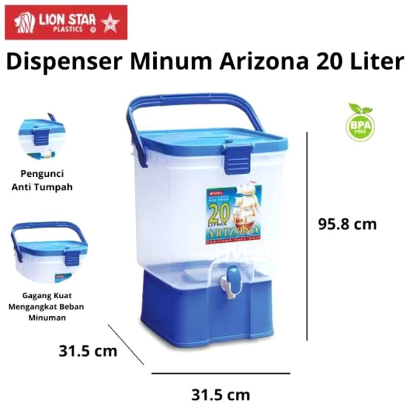 Drink Jar Arizona Lion Star 20 Liter