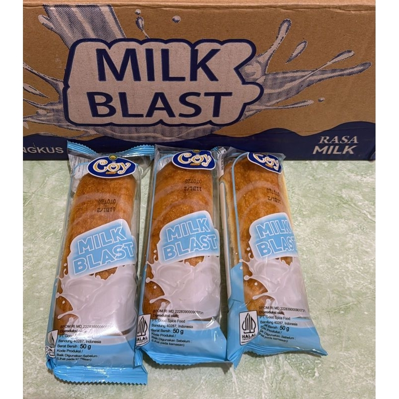 

ROTI COY BLAST rasa COKLAT, BANANA,KEJU,STOBERI,SUSU