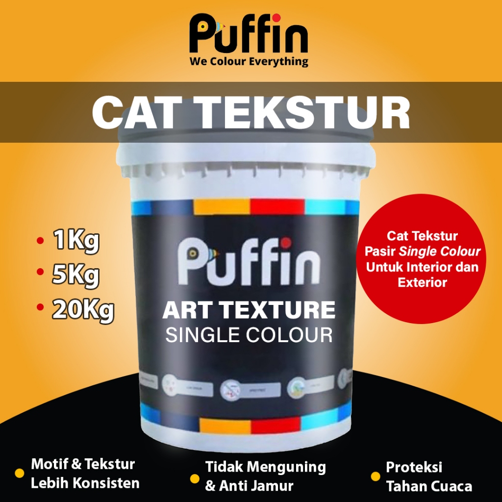 CAT TEMBOK TEXTURE PUFFIN TEXTURE EXTERIOR INTERIOR