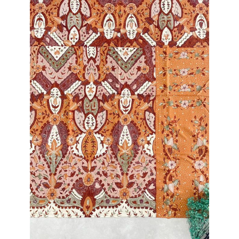 KAIN BATIK CIREBON TRUSMI BATIK FARIZA KATUN TULIS POLA KEMEJA PRIA MODERN KLASIK