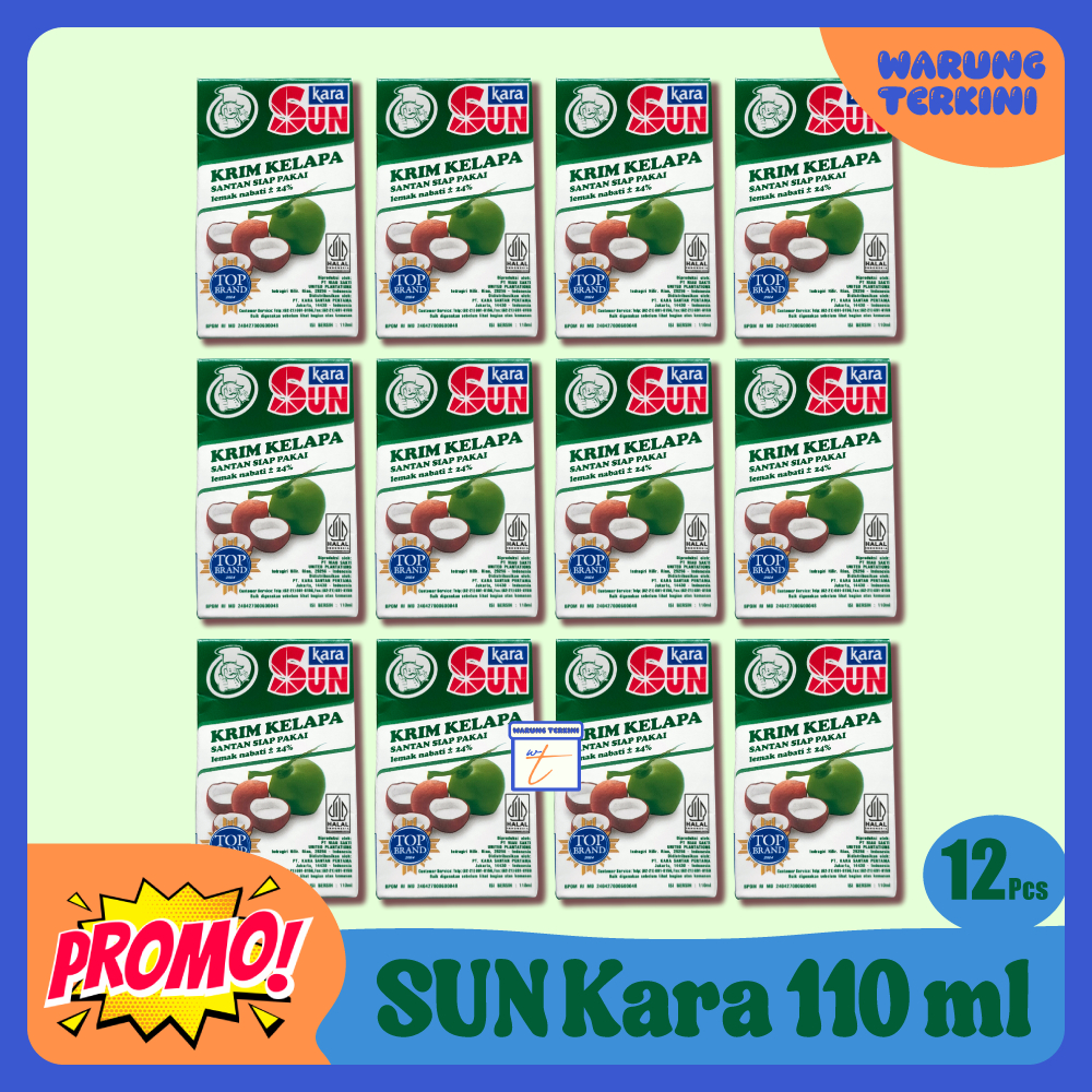 

Santan Krim Kelapa Instant SUN Kara 110ml @12 Pak