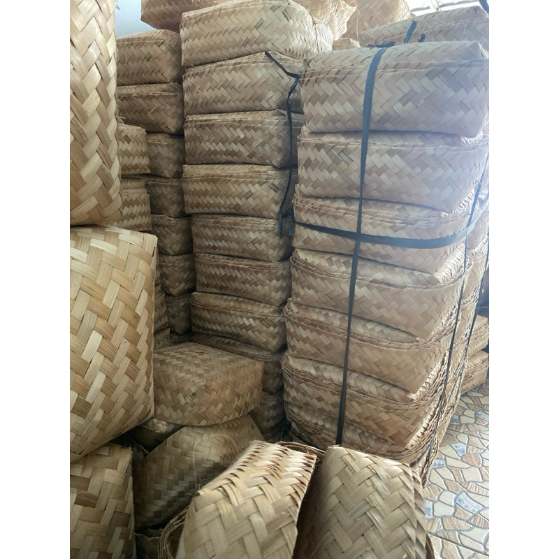 Besek Jumbo 30X30X15 Besek Walet Bakul Bambu Besek Kepang
