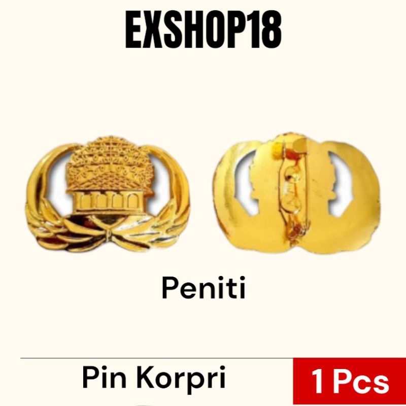 Pin Korpri Bangkok Import Peniti / Pin Lencana Korpri Peniti