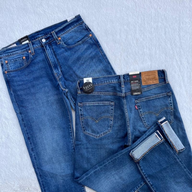 [NEW & ORIGINA] [ Classic Blue Wash ] ORIGINAL LV'S 502 Taper " #SELVEDGE " Stretch Denim..