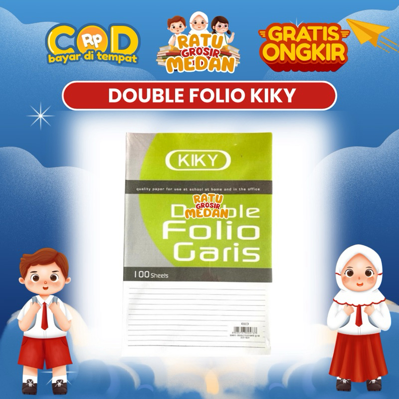 

DOUBLE FOLIO SIDU / KIKY 70GRAM TEBAL ISI 100LEMBAR