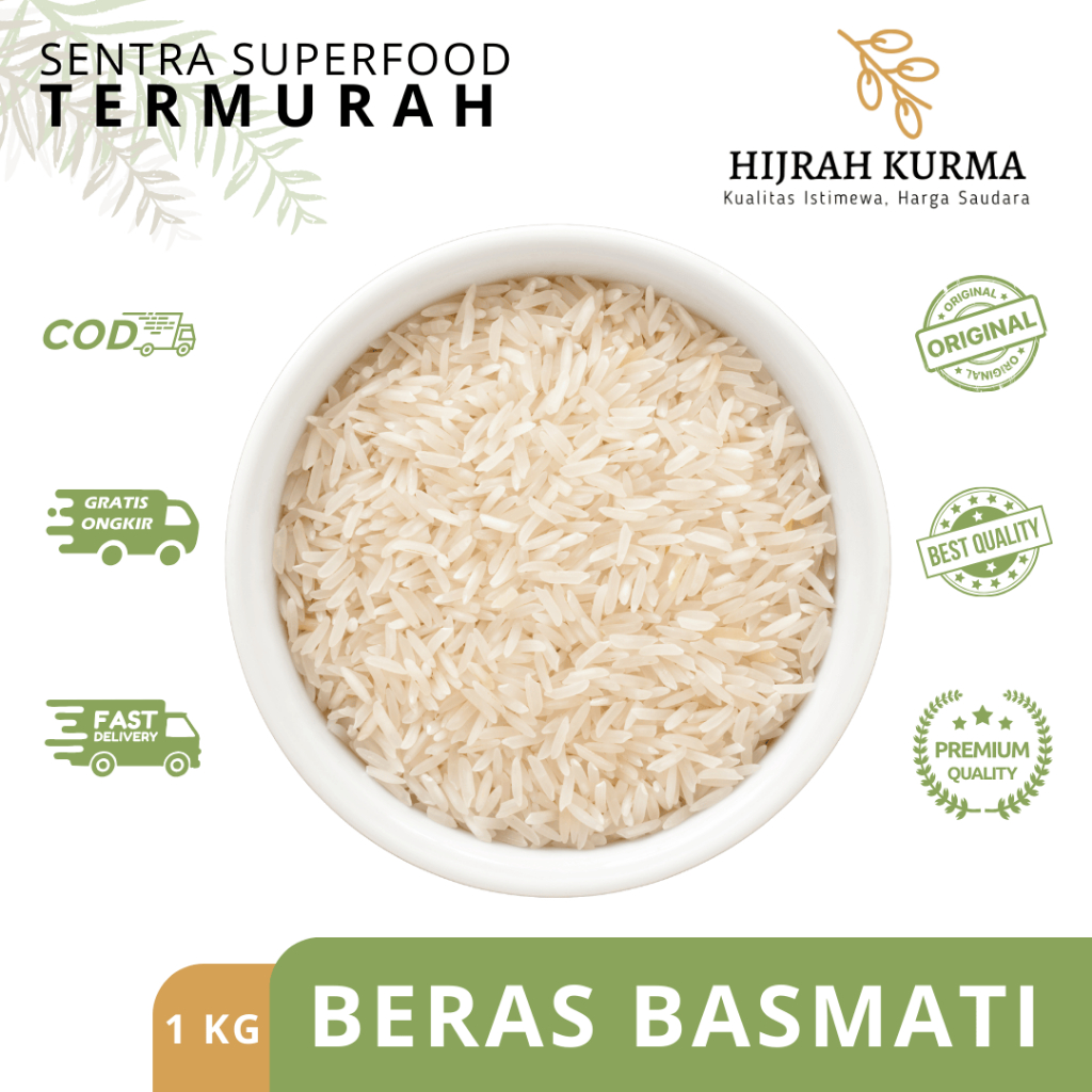 

Beras Basmati India 1 Kg | Beras 1121 | Beras Panjang | Beras Long Grain