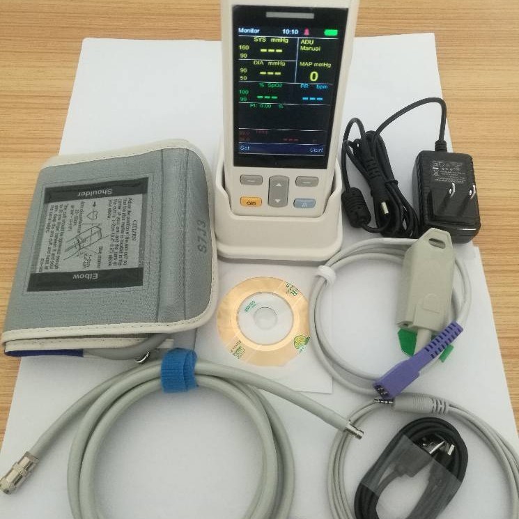 Multiparameter Vital Signs Monitor Handheld Portable Patient Monitor Vt200