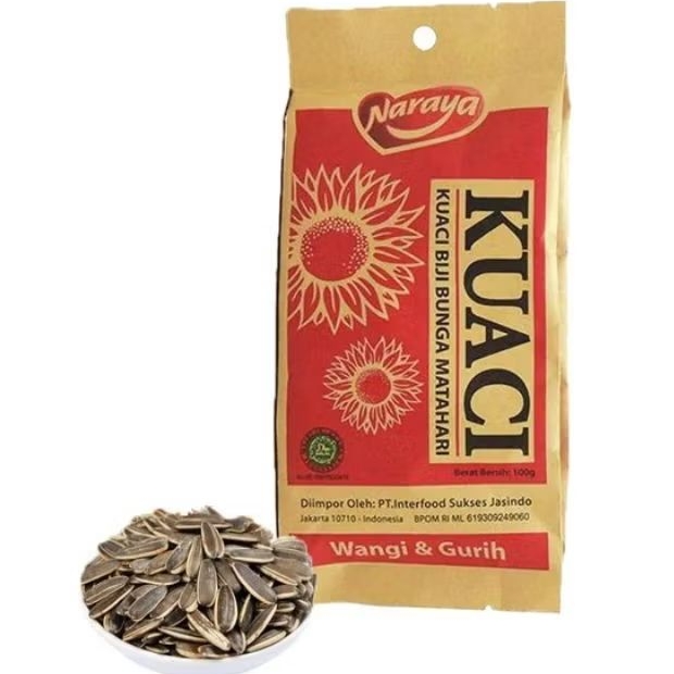 

Kuaci Naraya Biji Bunga Matahari 100gr