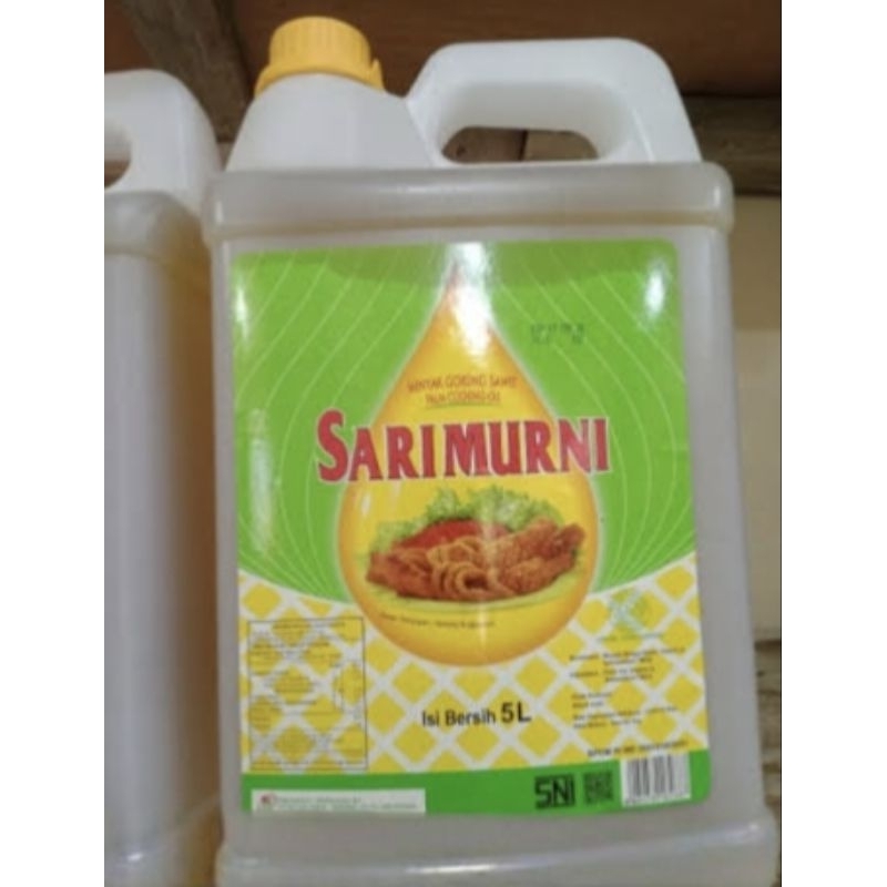 

Minyak Goreng Sari Murni 5 Liter ( Hanya Pengiriman Instant )