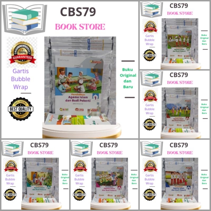 Buku Pendidikan Agama Islam Kelas 1,2,3,4,5,6 SD Kurikulum Merdeka Platinum