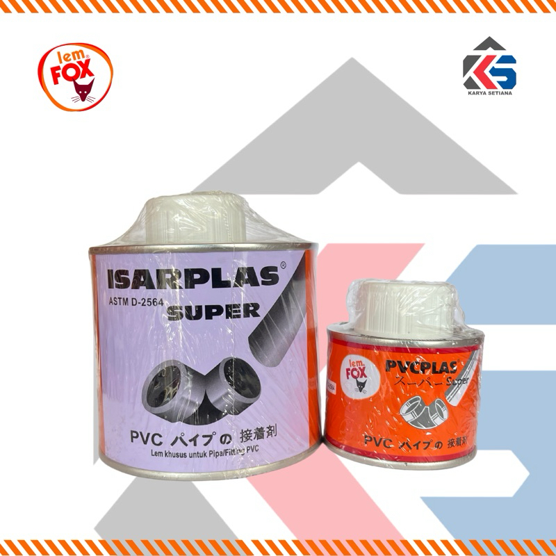 LEM FOX PIPA ISARPLAS KALENG / LEM PVC ISARPLAS KALENG