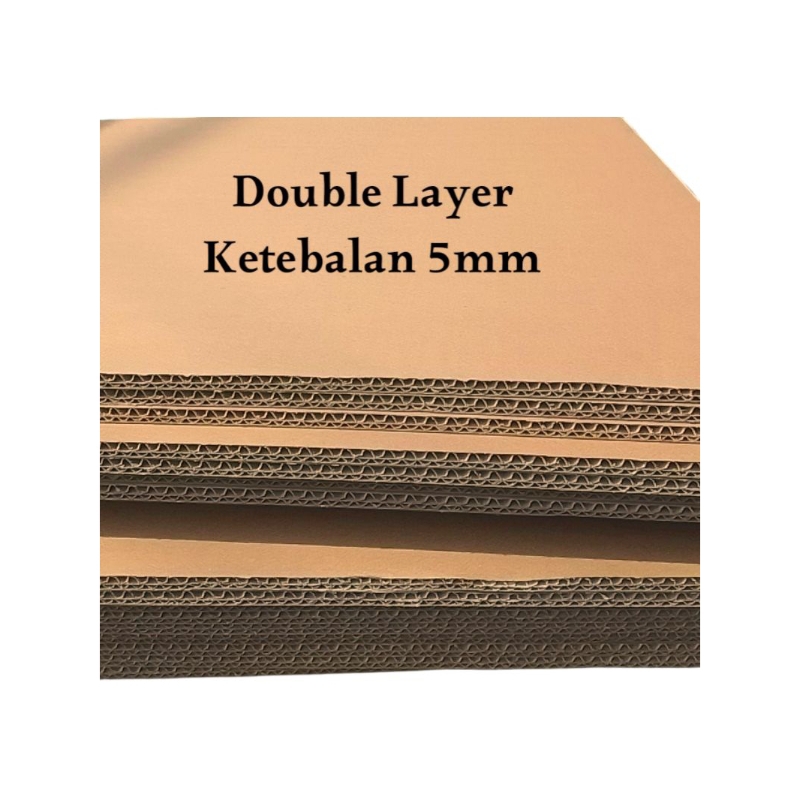

kardus lembaran 60 x 60 cm double wall