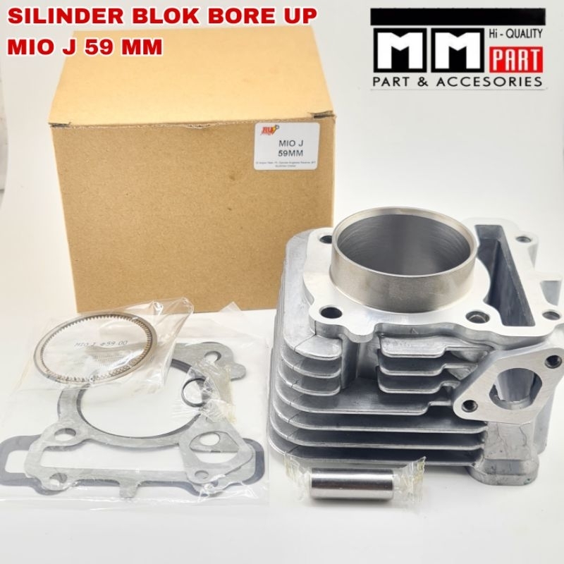 SILINDER BLOK (ASSY) MIO J (59 MM) RUI - CYLINDER SILINDER BLOK SEHER BORING BORE UP MIO J FINO FI 1