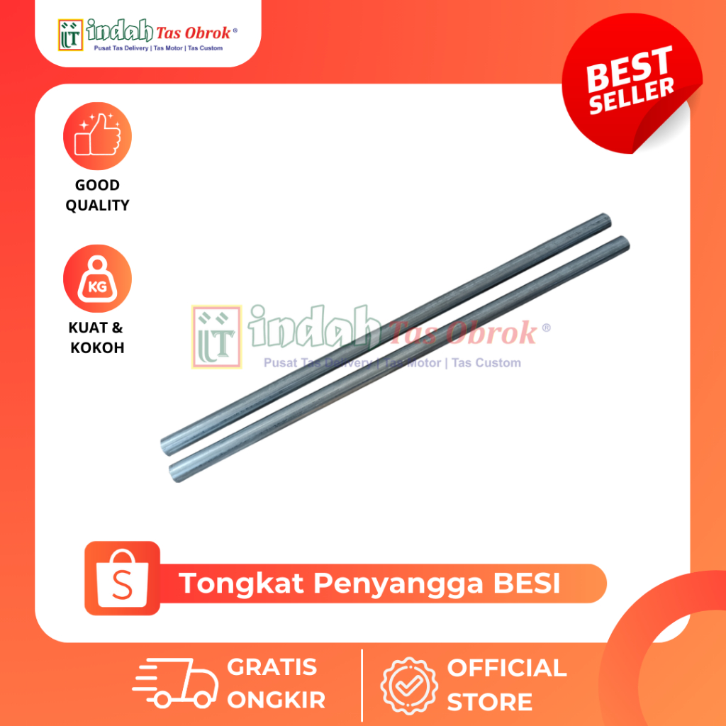 INDAH Tas Obrok - TONGKAT PENYANGGA TAS OBROK TONGKAT BESI TAS POS TAS RONJOT