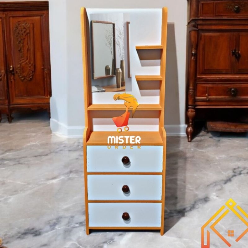 RAK MAKE UP LEMARI KACA - RAK KOSMETIK TOLET 125x35 RKA166