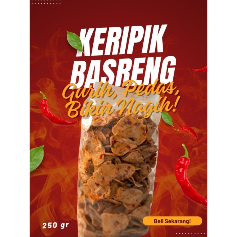 

Keripik Basreng 250 gr - Gurih Pedas Bikin Nagih!