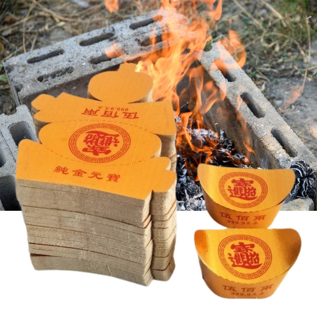 100/300pcs Kertas Sembahyang Yen Pao Emas Yen Pao / Kertas /kertas sembahyang leluhur