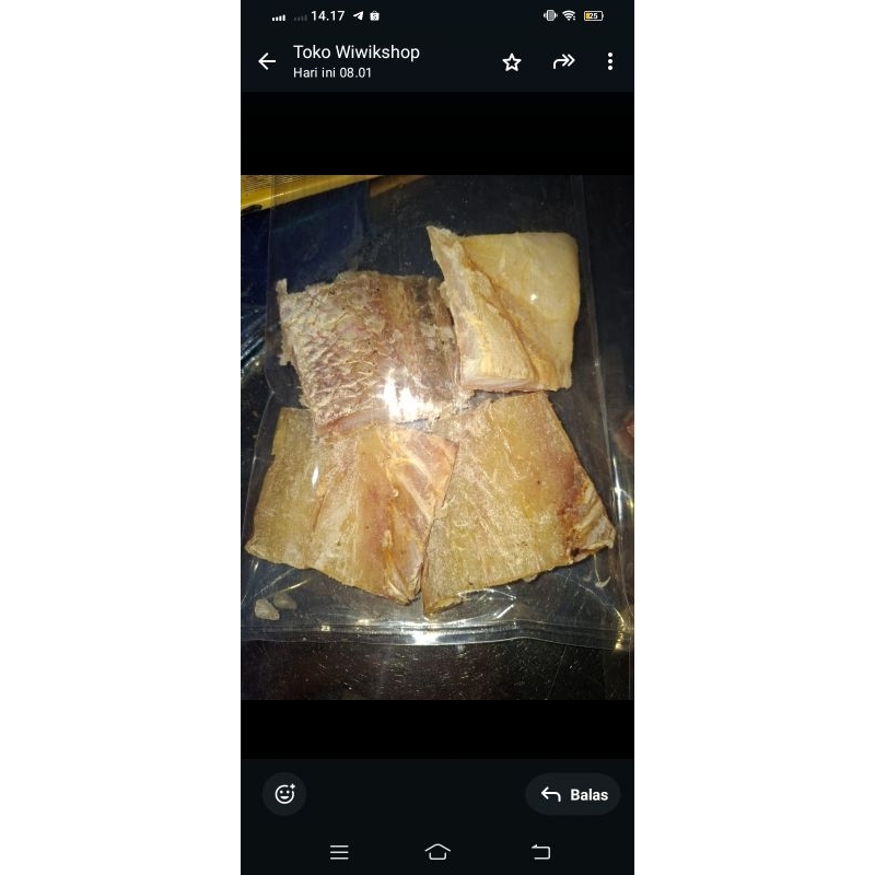 

ikan adin kakap putih/ gereh bambangan/ daging ikan kakap kering alami