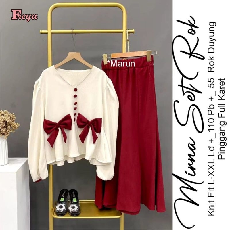 SETELAN ROK KNIT