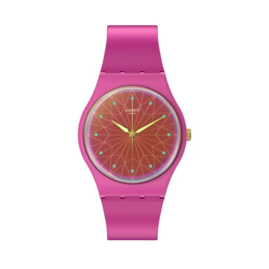 Jam Tangan SWATCH SO28P110 FANTASTIC FUCHSIA Jam Tangan Wanita Analog Original Swiss Made