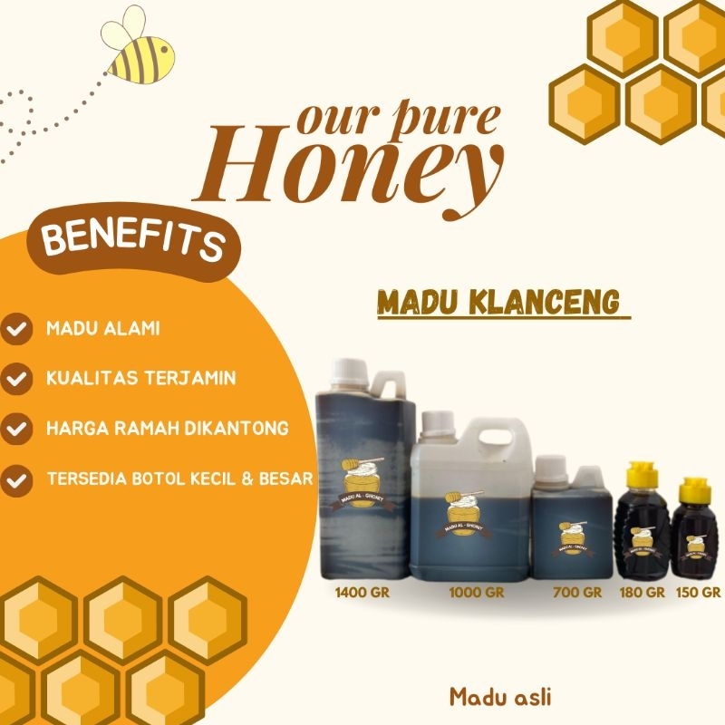 

Madu Klanceng Nektar Mungul Khasiat Maksimal 100% Murni Alami