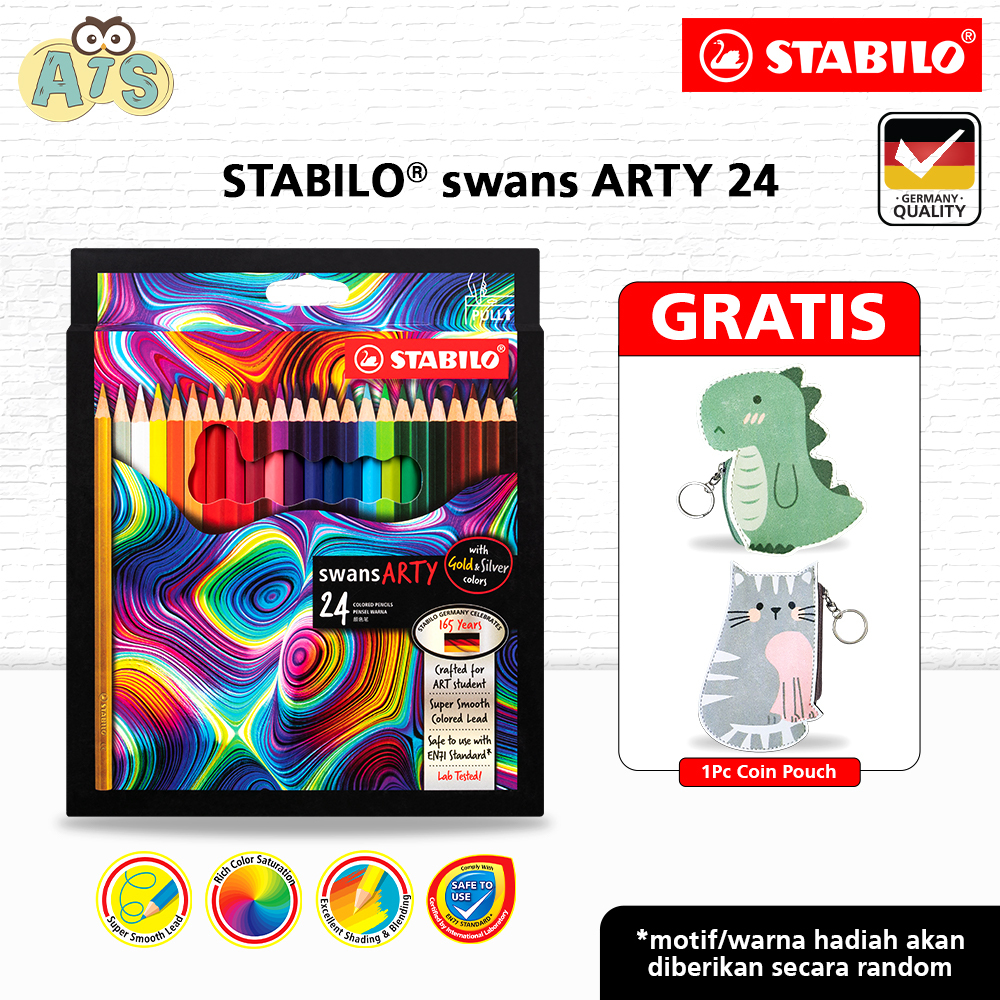 

Pensil Warna Stabilo Swans Arty 24 Warna