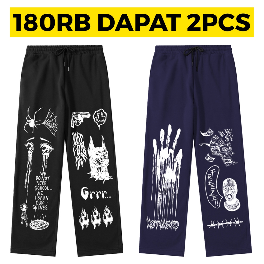 SKENA BAGGY - celana panjang skena 180RB isi 2 celana skena cowok kece style outfit skena