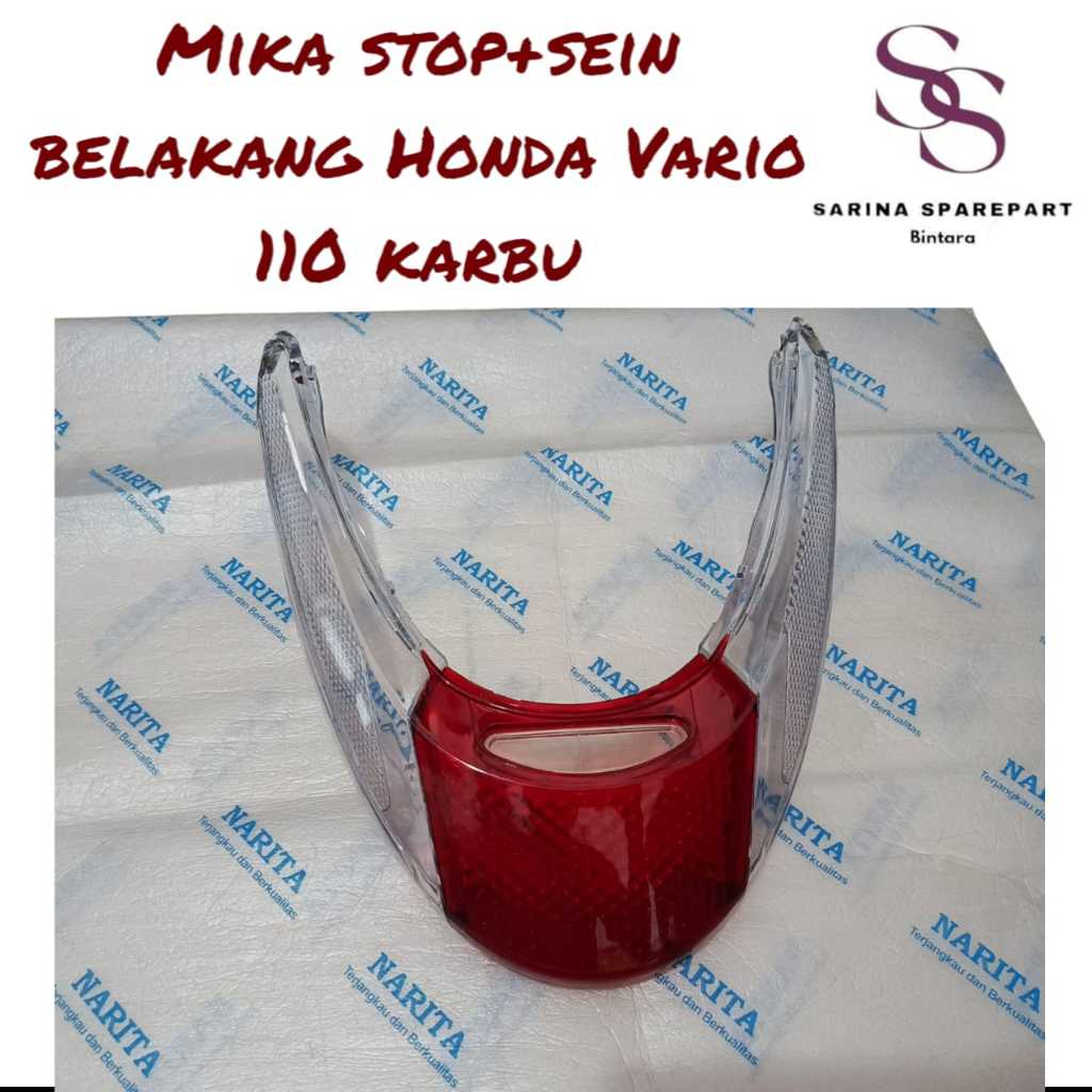 Mika Kaca Lampu Stop Belakang Honda Vario 110 Karbu Mika Lampu Belakang Vario 110 Old/Lama