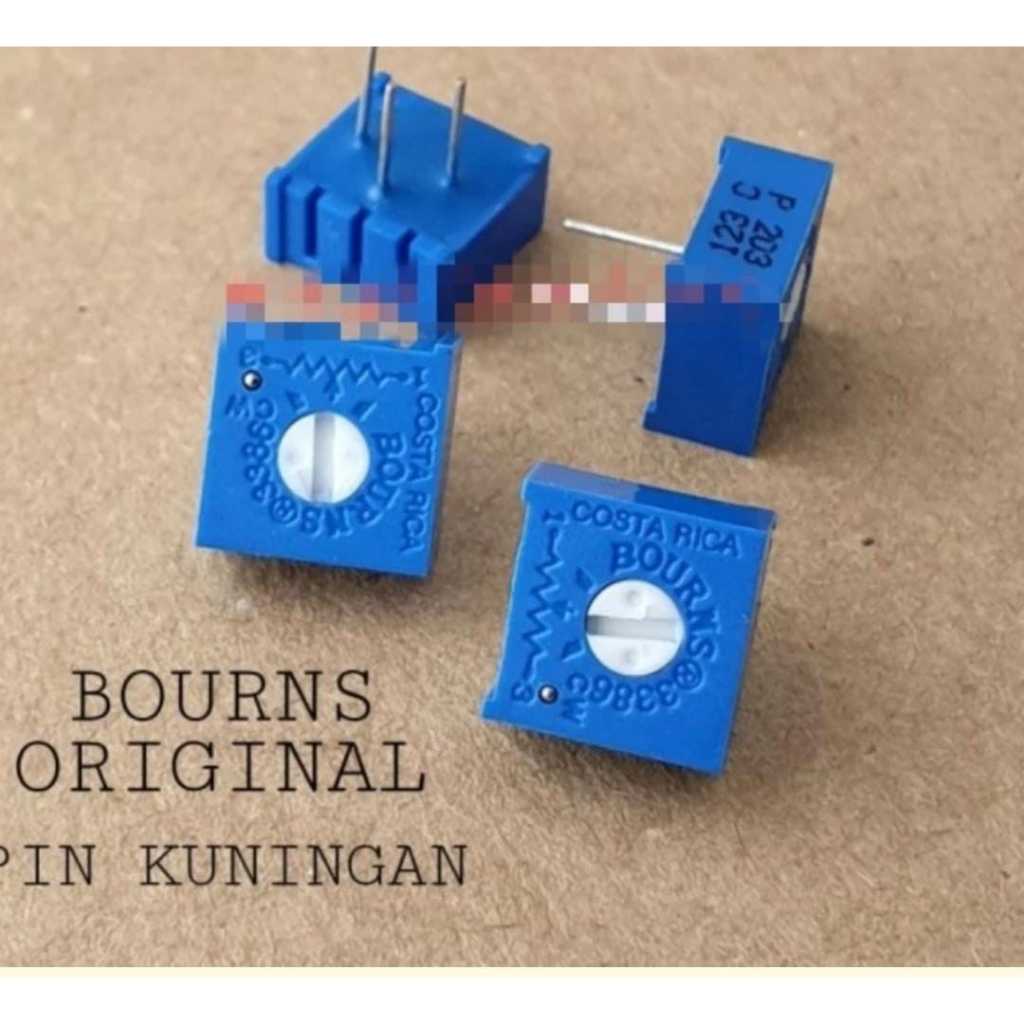 RE3796 trimpot vr bourns 3386 costarica asli original 500r 501 500ohm 500 ohm by PCM LTC GLODOK