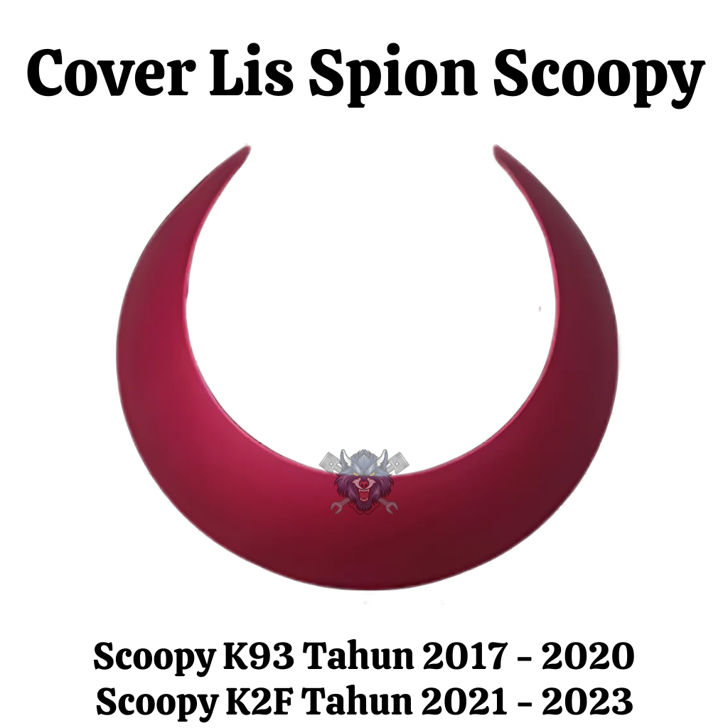 Cover list spion Scoopy donat 2017 K93 Scoopy New prestige 2021 K2F Merah Doff Merah
