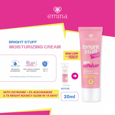 EMINA Bright Stuff Krim Moisturizer Pelembap & Pencerah Wajah 20 ml
