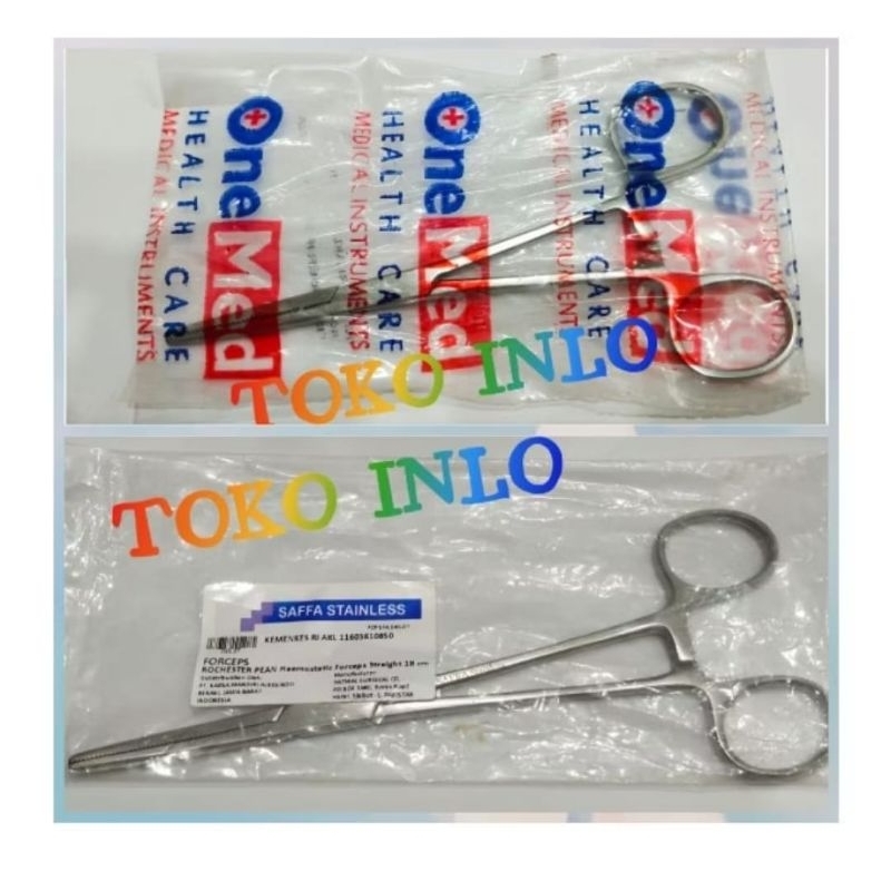 Arteri Klem Lurus 14 cm18 cm/Arteri Klem Bengkok 14 dan 18 cm/Arteri Klem Lurus dan Bengkok 14cm dan