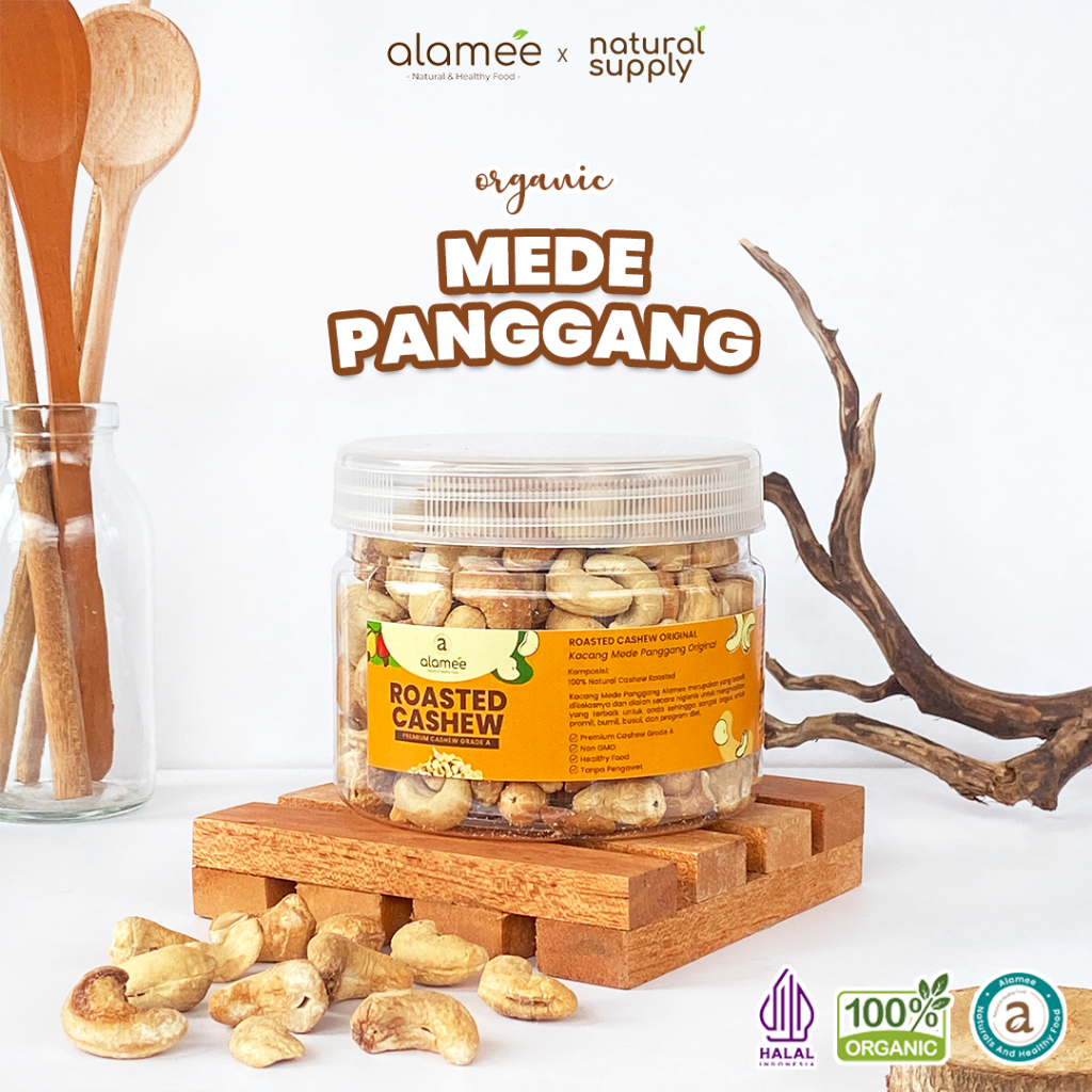 

ALAMEE Kacang Mede Panggang Roasted Cashew Mete Mente Oven Matang 150 gram naturalsupply
