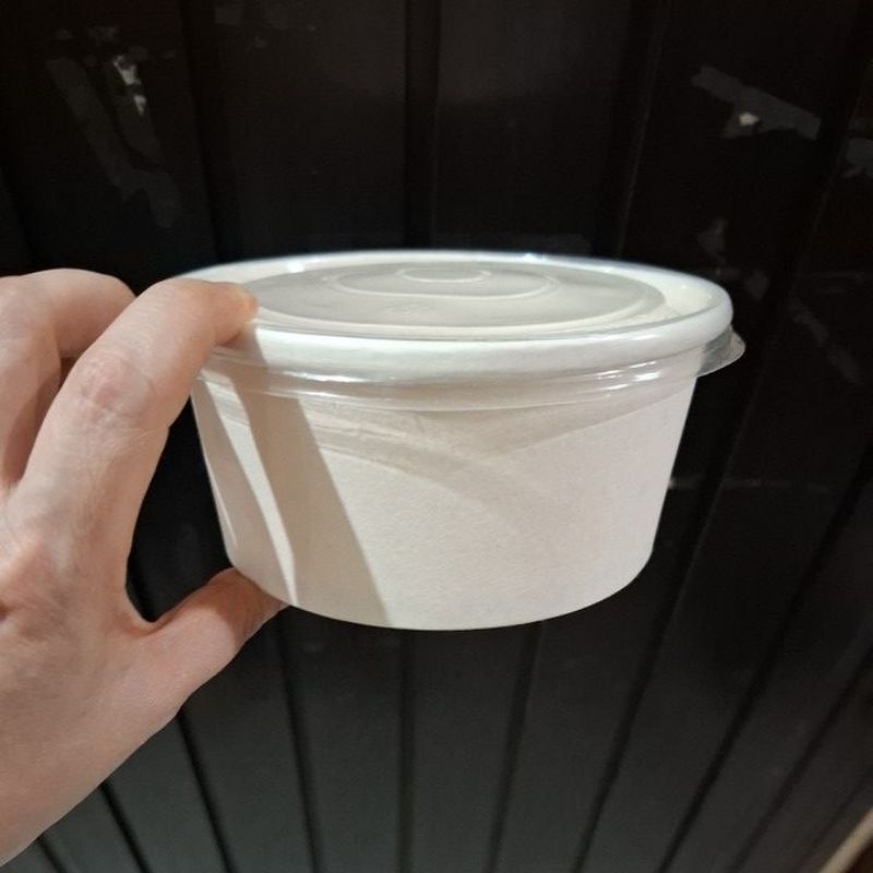 Paper bowl 720ml (24oz)+ lid  isi 50