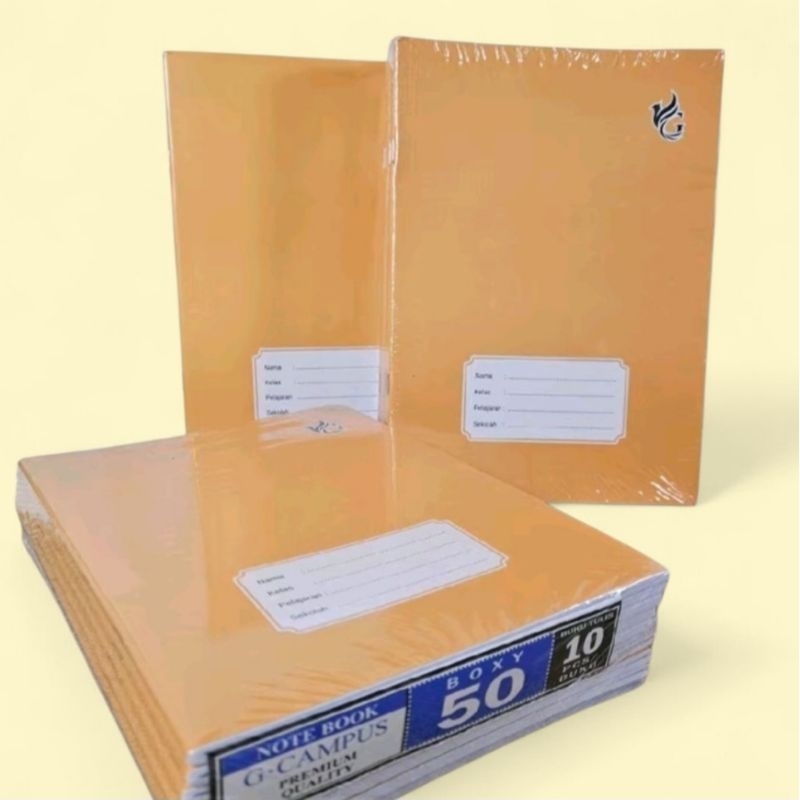 

Buku Tulis G-Campus Boxy Sampul Coklat 50 Lembar JunDW