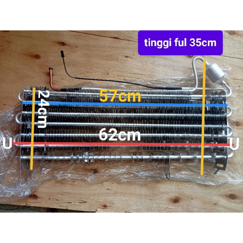 evaporator sirip kulkas LG inverter jumbo 2pintu 62cm original