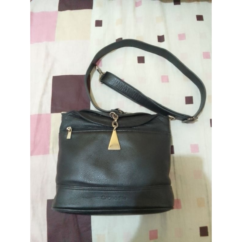 SALE PRELOVED PL Crocodile Tas Selempang Unisex Pria Wanita Kulit Asli