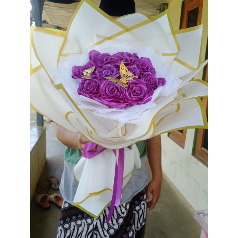 

BUKET PITA SATIN GLITTER 10 TANGKAI (PROMOTERMURAH)