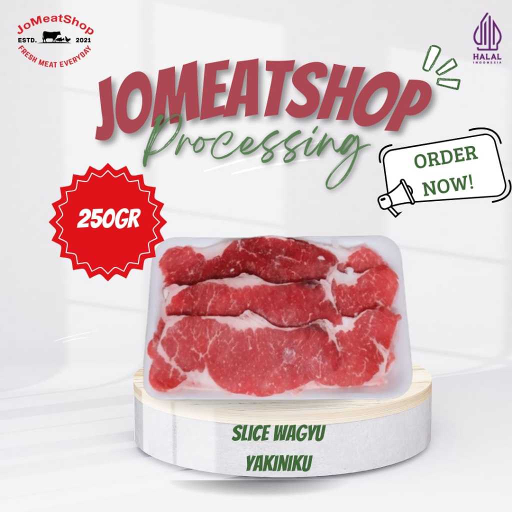 

JomeatShop I Slice wagyu MB3 I 250gr & 500gr