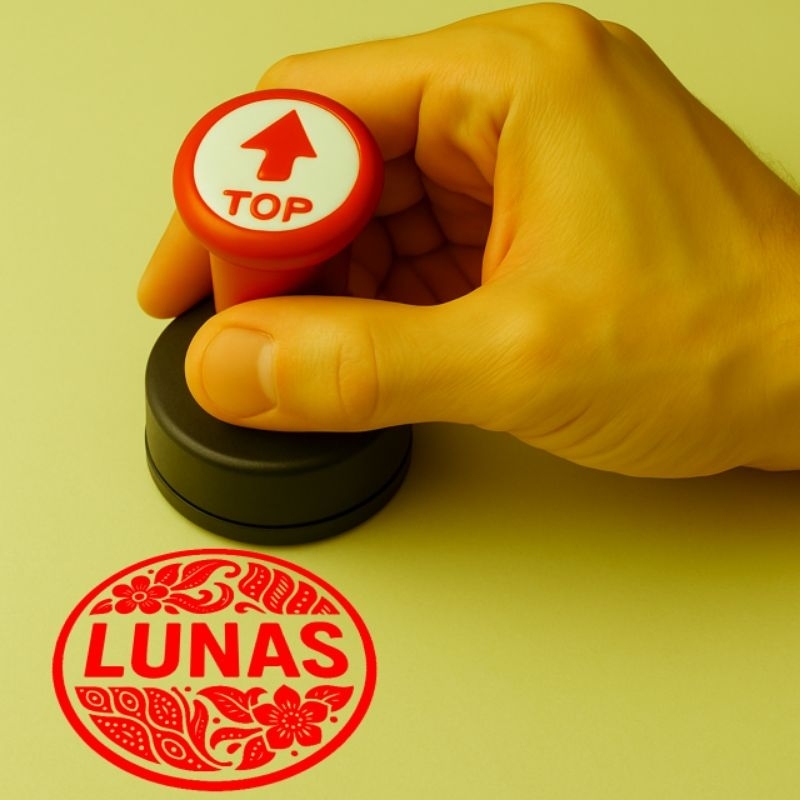 

Stempel Lunas Tinta Otomatis Desain Batik_Seri 8