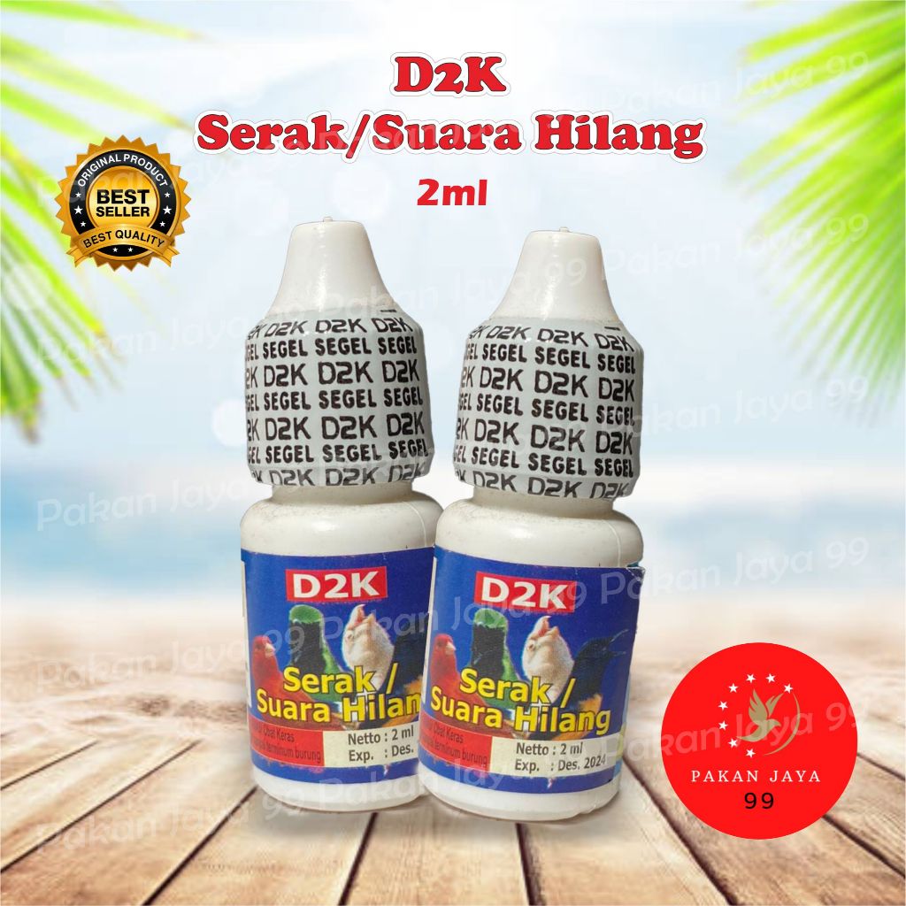 ANTI SERAK SUARA HILANG D2K OBAT BURUNG SERAK SAKIT INFEKSI SALURAN PERNAFASAN BERLENDIR