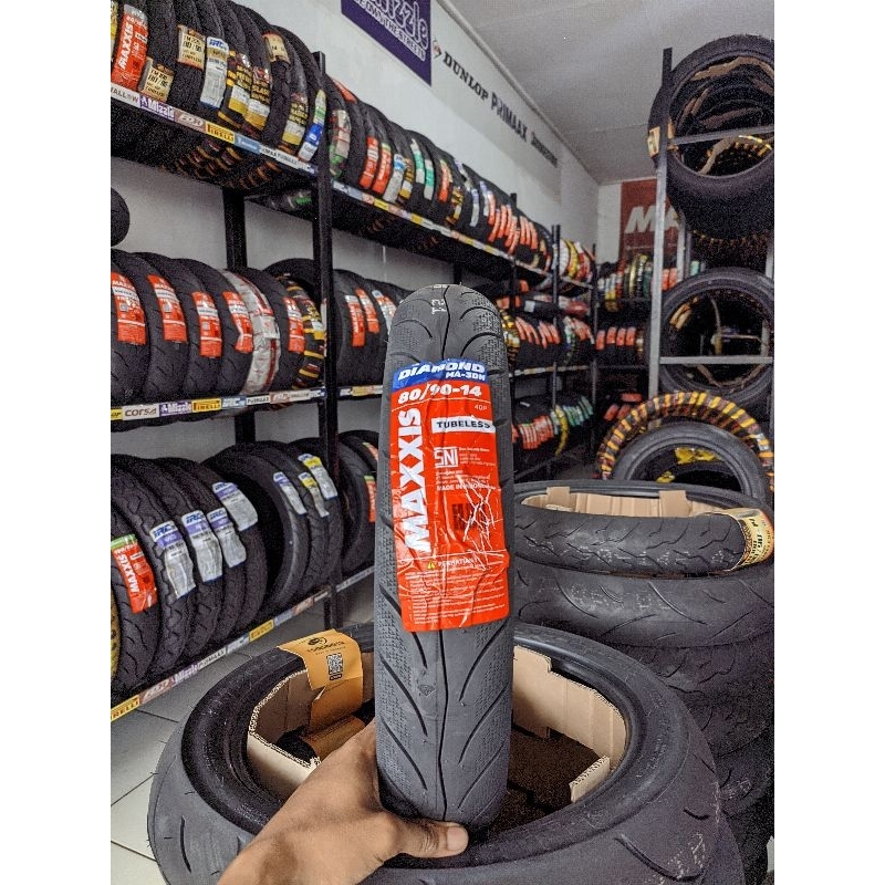 [READY COD] BAN MAXXIS DIAMOND 80/90-14 TUBLESS MATIC BEAT VARIO GENIO MIO