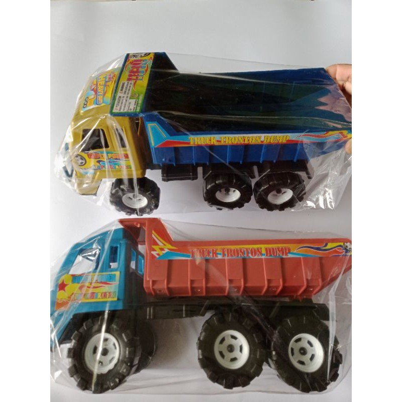 Mainan Truck Pasir TTD 999 Dump Truk Penggangkut Pasir Bagian Belakang Bisa Dijungkit Set Sekop | Ma