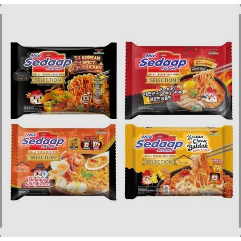

Mie sedaap selection 87g