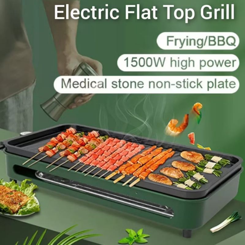 Pemanggang Korean PAN BBQ GRILL 2 in 1 Alat Panggangan LISTRIK Alat Panggangan Elektrik