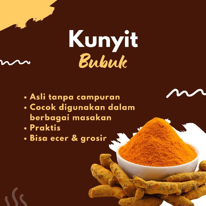 

100 Gram Kunyit bubuk / tepung kunyit murni tanpa campuran