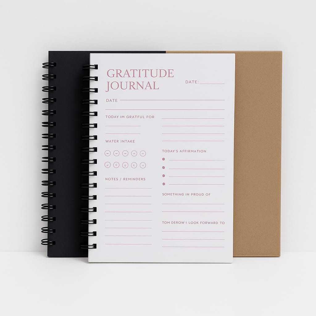 

Gratitude Journal A6 60 Halaman - Buku Syukur Harian Coklat / Hitam